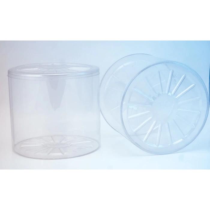 Plastik Şeffaf Silindir Kutu (Çap) 85x128