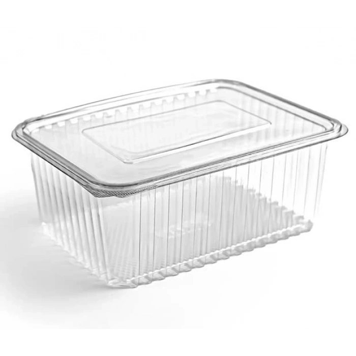 Sızdırmaz Plasteva Düz Kapak 2000 cc - 100 Adet