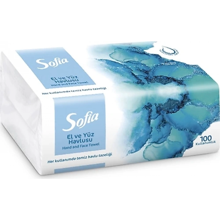 Sofia Puf Mendil (El Yüz Havlusu )100 Adet li