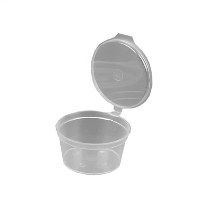 Sos Kabı 1 Oz PP Kendinden Kapaklı 50  Adetli -STARPET
