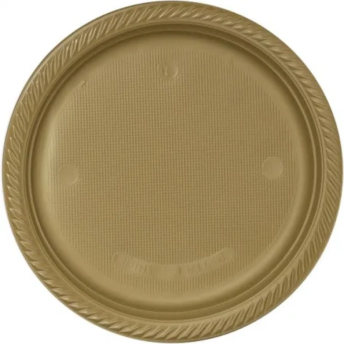 Starcup Party Tıme Renkli Tabak Altın 25 Li