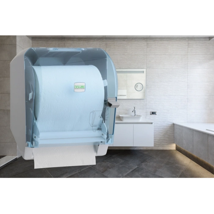 Vialli Levercut Rulo Kağıt Havlu Dispenseri Manuel (Şeffaf)