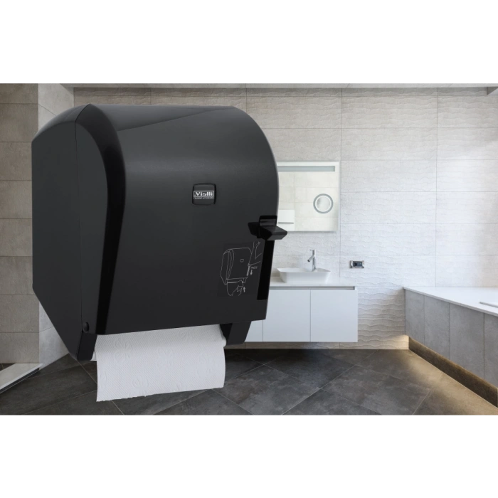 Vialli Levercut Rulo Kağıt Havlu Dispenseri (Siyah)
