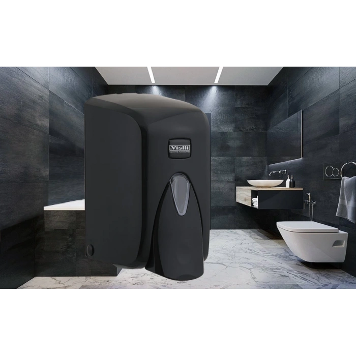 Vialli Sıvı Sabun Dispenseri 500 ml (Siyah)