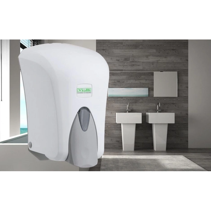Vialli Sıvı Sabun Dispenseri 1000 ml (Beyaz)