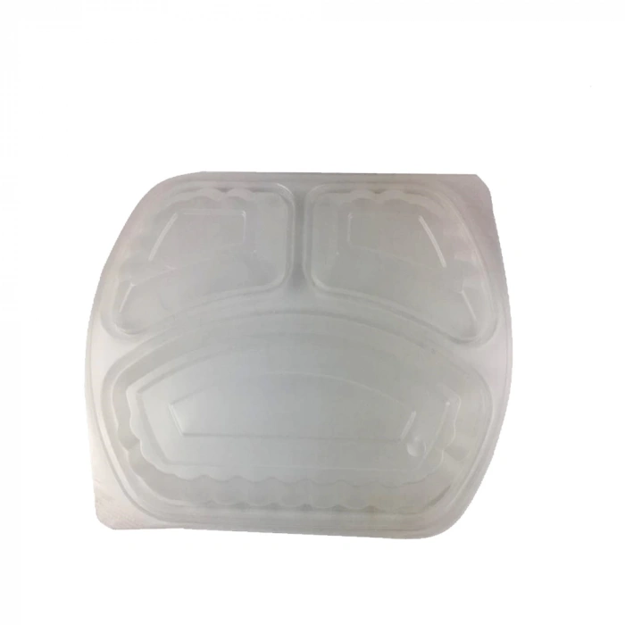 Yemek Kabı Kapak Üst Şeffaf (3) Üç Gözlü 50 Li