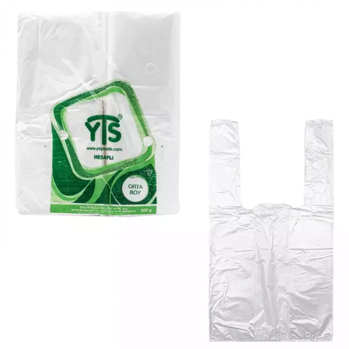 YTS Hesaplı Şeffaf Atlet Poşet Orta Boy