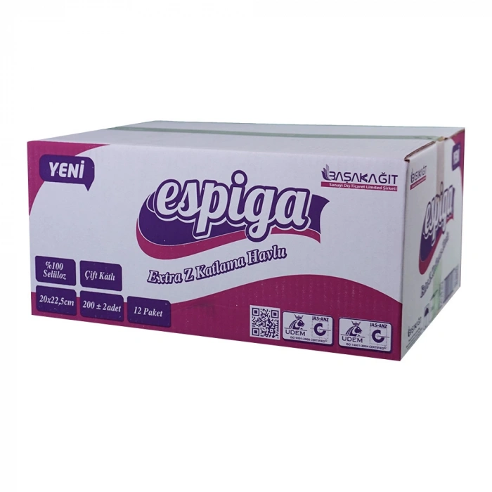 Z Katlamalı Havlu Espiga 200 Lü *12 Pk