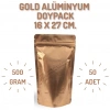 16x27 Gold Alüminyum Doypack - 50 Adet