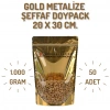 20x30 Gold Şeffaf Metalize Doypack - 50 Adet