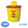 Çöp Kovası Tıbbi Atık Kova 20 Litre