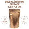 8,5x14,5 Gold Alüminyum Doypack - 50 Adet