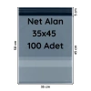 Kargo Poşeti Cepli 35x45+5 cm - 100 Adet