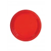 Kırmızı Renkli Plastik Tabak 25 Adetli
