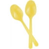 May Plastik Renkli Kaşık Sarı 25 Li