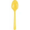 May Plastik Renkli Kaşık Sarı 25 Li