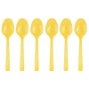May Plastik Renkli Kaşık Sarı 25 Li