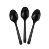 Plastik Kaşık Kalın Siyah 100lü