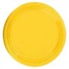 Sarı Renkli Plastik Tabak 25 Adetli