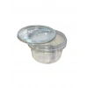 Sert Plastik Yuvarlak Gıda Kabı PP Kase (Kilit Kapaklı) Dikdörtgen 400 ml