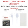 6 lı Çatal Kaşıklı Eko Setleme