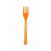 Turuncu Renk Plastik Çatal 25 Adet