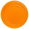 Turuncu Renkli Plastik Tabak 25 Adetli