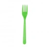 Yeşil Renkli Plastik Çatal 25 Adet