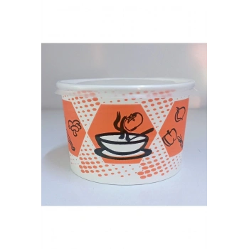 16 Oz Karton Çorba Kasesi Bencup 25li 20 Paket (Kapak Dahil)