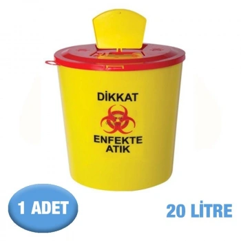 Çöp Kovası Tıbbi Atık Kova 20 Litre