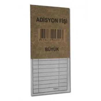 Adisyon Fişi Büyük 12x3 Lü Paket
