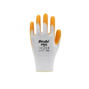 Beybi Pn5 Polyester Örme Nitril Iş Eldiveni 1 Çift