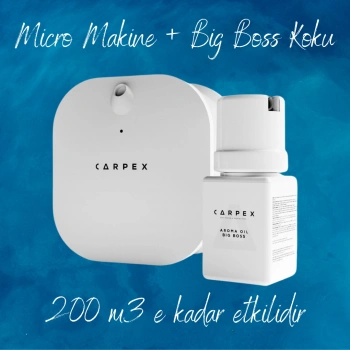 Carpex Micro Basic Beyaz Koku Makinesi + 50 ml Big Boss Kartuş