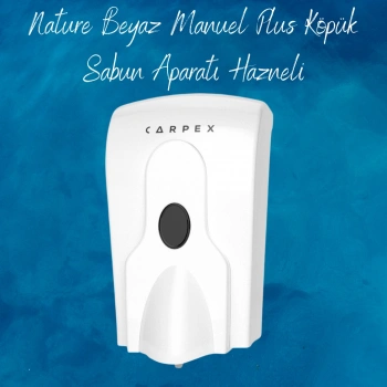 Carpex Nature Beyaz Manuel Plus Köpük Sabun Aparatı Hazneli
