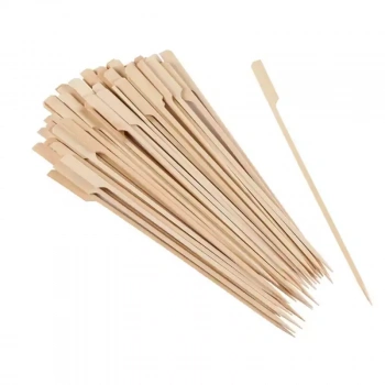 Yassı Çöp Şiş 25 Cm 50 Li