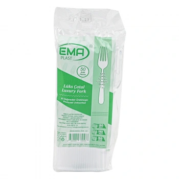 Cvs Ekstra Lüx Plastik Çatal Şeffaf 50 li -3,4 Gram