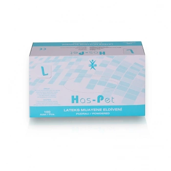 Haspet Pudralı Lateks Eldiven L Beden