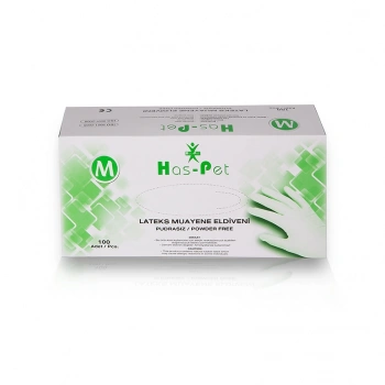 Haspet Pudrasız Lateks Eldiven M Beden