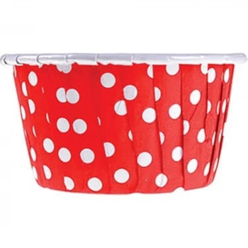 Kafem Kırmızı Puantiyeli Muffin Kek Kapsülü 50li - K15