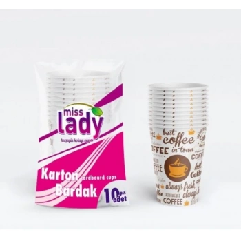 Karton Bardak 10 lu 100 Paket (1000 Adet)