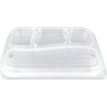 Kebap Kabı 4 Bölmeli 75 Adetli