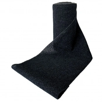 Kıvırcık Kaucuk Paspas - Siyah - 1 Metrelik 10 MM *20 Metre