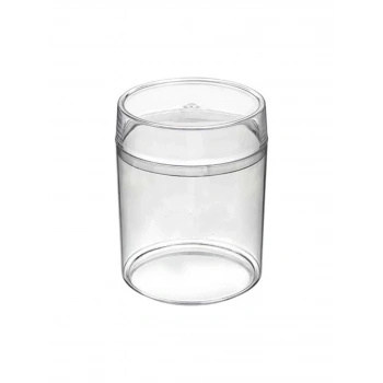 Kristal Silindir Magnolya Tatlı Kasesi 330 cc ve Kapağı