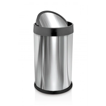 Krom Pratik Kapaklı Çöp Kovası 11 Lt.