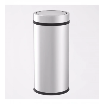 Krom Pratik Kapaklı Çöp Kovası 27 Lt.
