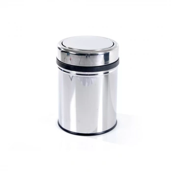 Krom Pratik Kapaklı Çöp Kovası 5 Lt.