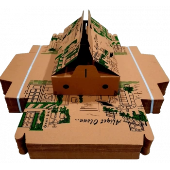 Karton Uzun Lahmacun Kutusu 100 Adetli