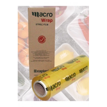 Makro Wrap Streç 8 Mikron. 45x1500 Metre