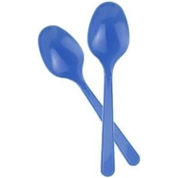 May Plastik Renkli Kaşık Mavi 25 Li