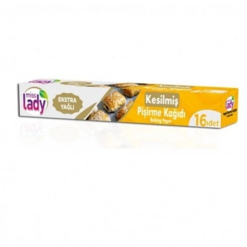 Miss Lady Kesilmiş Yağlı Pişirme Kağıdı 16 Yaprak